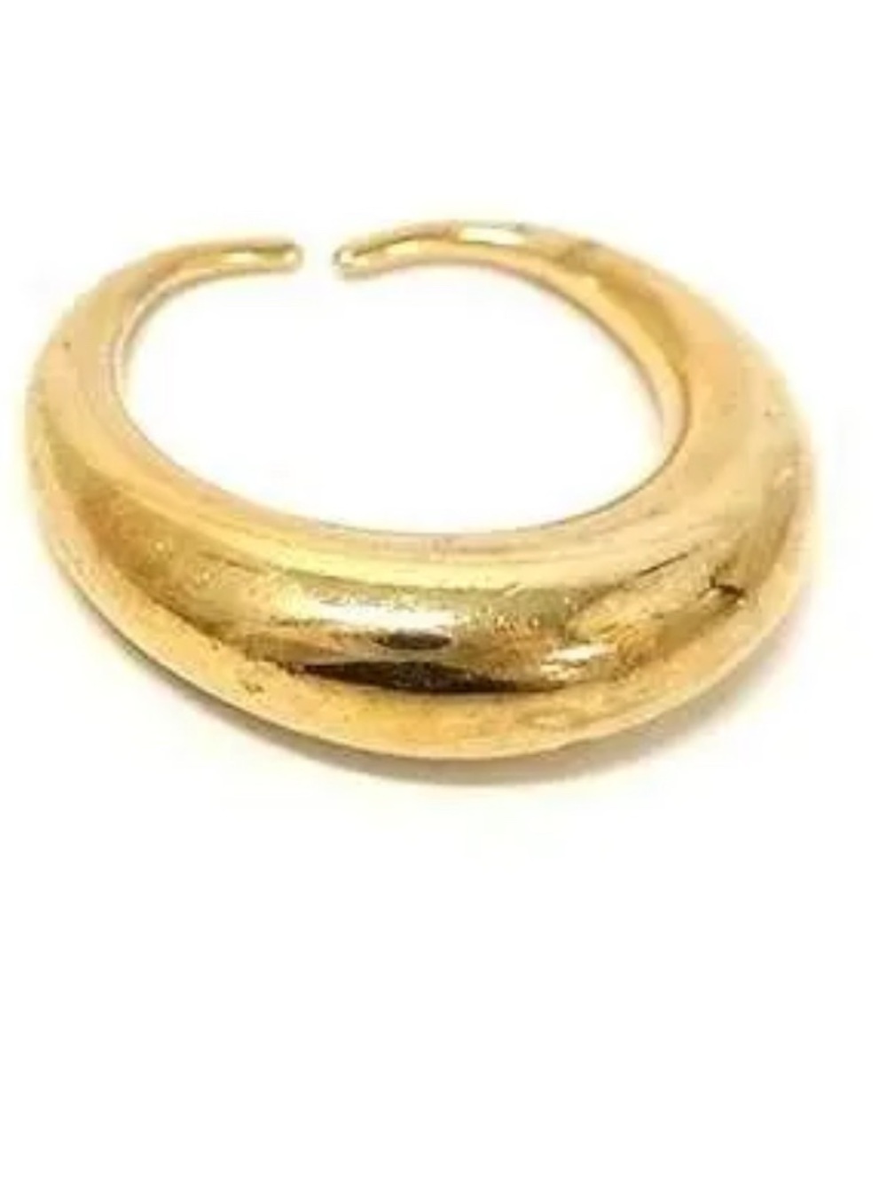 Bottega Veneta Gold Chunky Dome Ring size 5